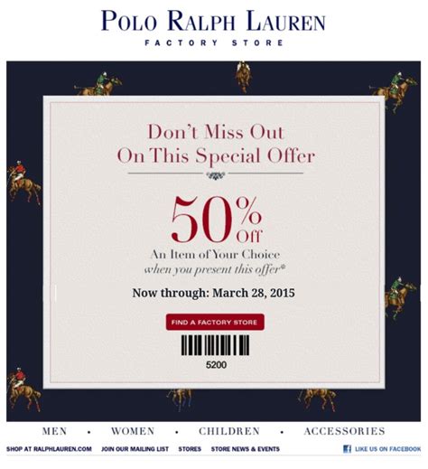 ralph lauren 50 discount